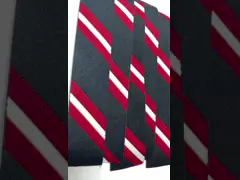 0.4mm Logo Thickness Woven Clothing Labels Customized with CDR Artwork File