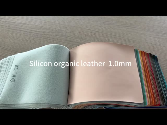 100% Silicone Artificial Leather - Antimicrobial, Flame Retardant, 1.0mm Thick Cotton Backing