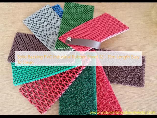 Virgin PVC Material Industrial Rubber Sheet with Solid Backing and Easy To Clean PVC Mat