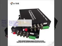 4Ch 5MP HD-AHD/HD-CVI/HD-TVI/CVBS 4-in-1 Video Fiber Converter 