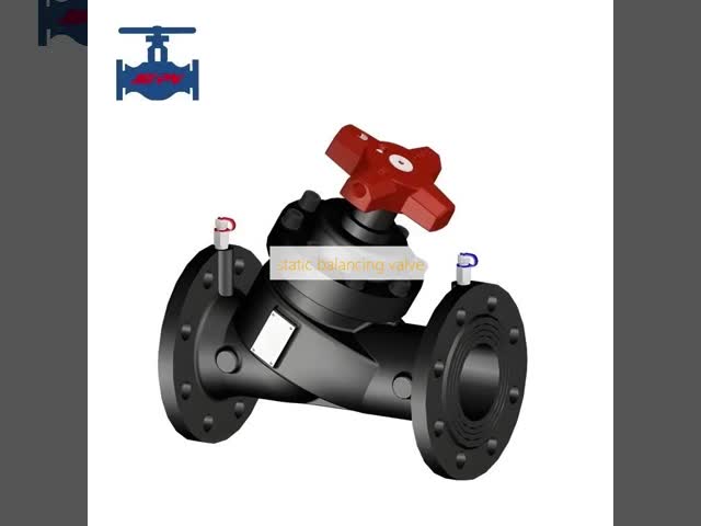 ISO Certified Static Balancing Valve with Digital Locking Device and 18 Months Warranty for HVAC Systems