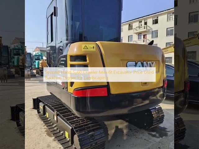 Second Hand Sy60 Crawler Mini 6t Excavator Price Used Backhoe Digger for Landscaping
