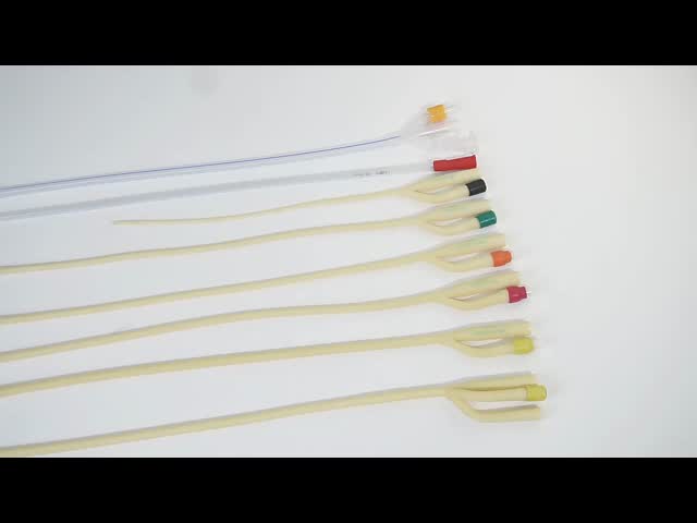 Standard Type Disposable Latex Foley Catheter Fr26 with 100% Silicone Coating