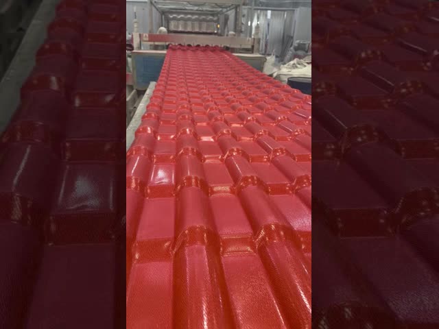 Popular Spanish UPVC Roof Sheets Brick Color R1050 PVC Roofing Sheets Heat Insulation UPVC Roof Tile Durable ASA Film Coating