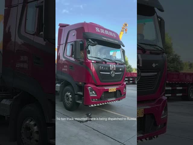 14-ton truck-mounted crane is being dispatched to Russia
