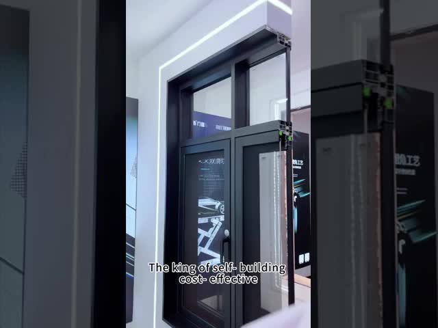 Waterproof Double Tempered Glass Aluminium Frame Sliding Glass Window With Mosquito Screen