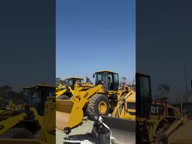 90% New Used Japanese Original Caterpillar 966H Wheel Loader Rated Load 6Tons High Quality Engineering Earthmoving Machinery