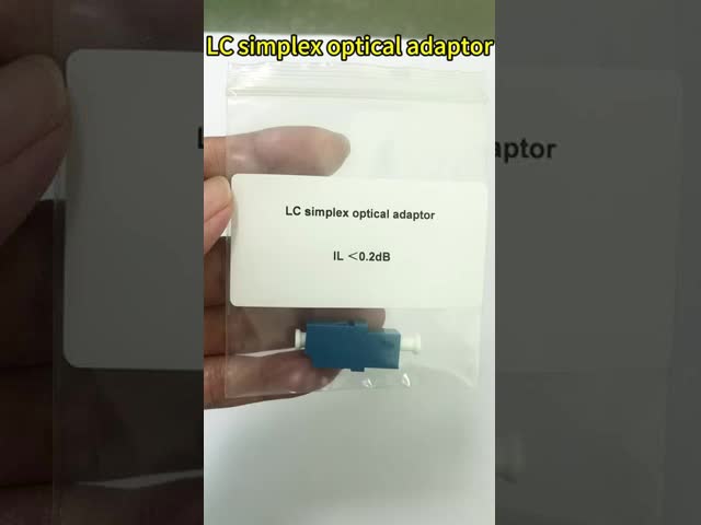 SC-SC Fiber Optic Adapter with Plastic Transparent Shutter UPC APC Polish and Single Conductor for Seamless Connection