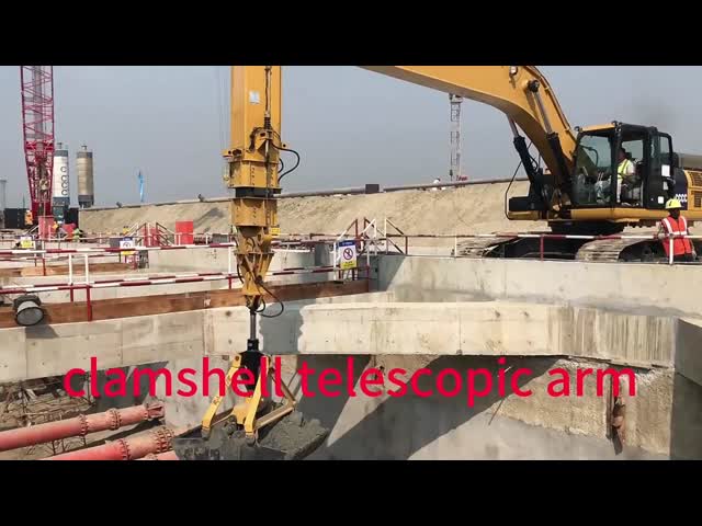 15200mm Clamshell Telescopic Arm 11825mm Max. Vertical Digging Radius