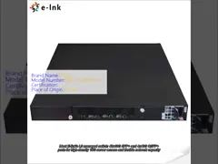 L3 géré 16 ports 10G SFP + 2 ports 40G QSFP+ Fibre Switch