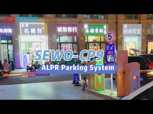 Parking Lot Automatic Licence Plate Recognition System With Advertising Boom Barrier