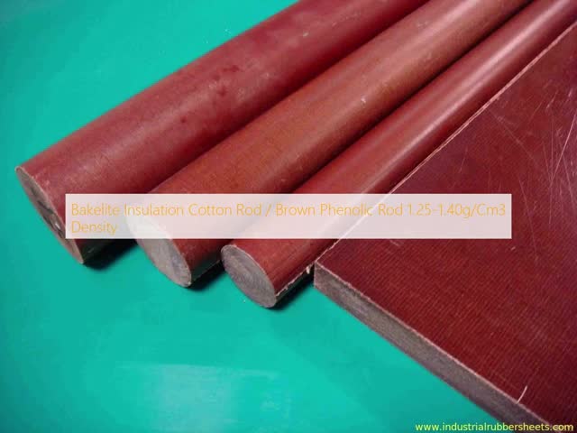 Bakelite Rod Phenolic Rod with 1.25-1.40g/cm3 Density 78Mpa Tensile Strength and 138Mpa Compression Strength