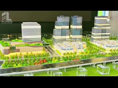 China Multiple Building Architecture Models With Integrated Landscaping And Lighting supplier