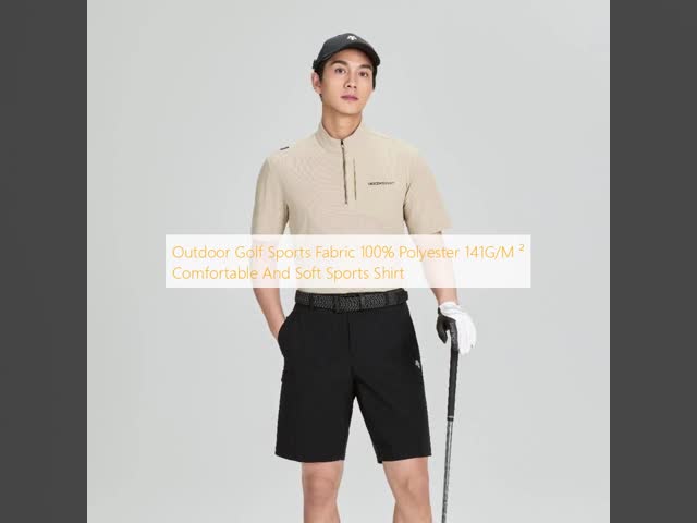 Outdoor Golf Shirt Fabric Comfortable And Soft Sports Shirt Fabric 141GSM