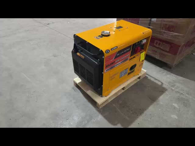 Silent 7kw Diesel Generator Set Portable  Air Cooled 220V 380V Small Three Phase Generator