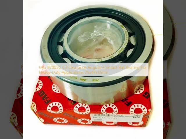 FAG B7005C C3 Clearance Angular-Contact Ball Bearing For Heavy-Duty Applications 25x47x12mm