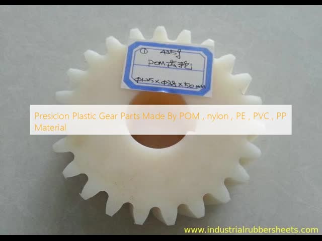 Precision CNC Machined Plastic Gear and Bush with Customizable Size for Industrial Applications