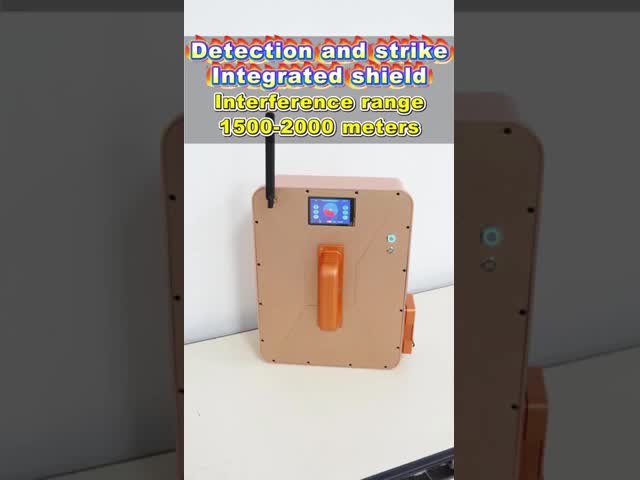 Portable Full band 300-6ghz drone jammer integarted detection FPV defense system