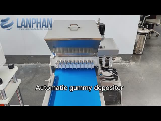 60-100kg/h 25L Hopper with Heat Preservation Performance Gummy Candy Depositing Machine video