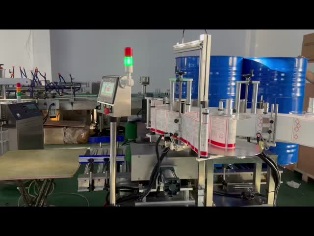Yimu Automatic Labeling Machine for 200L Drums with 300kg Capacity and 600 Drums/Hour Output