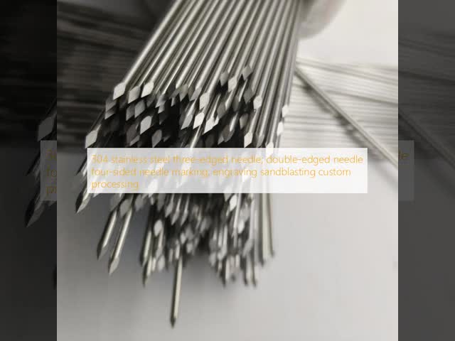 304 Stainless Steel Three Edged Needle Double Edged Four Sided Engraving Sandblasting