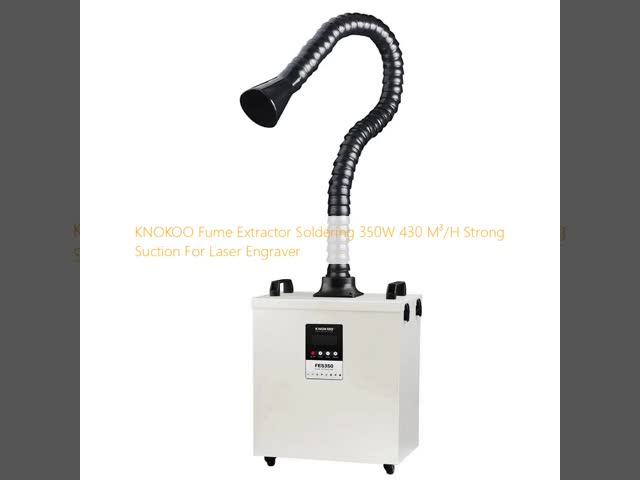 KNOKOO Fume Extractor Soldering 350W 430 M³/H Strong Suction For Laser Engraver