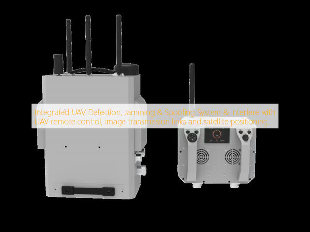 Portable 8 Channel Backpack Anti Drone Jammer 2 In 1 For Full Band UAV Suppression