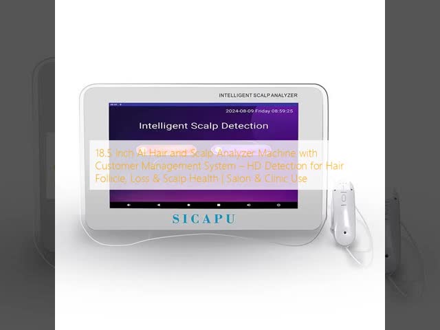 18.5 Inch AI Hair Analyzer Machine HD Detection For Hair Follicle Scalp Health