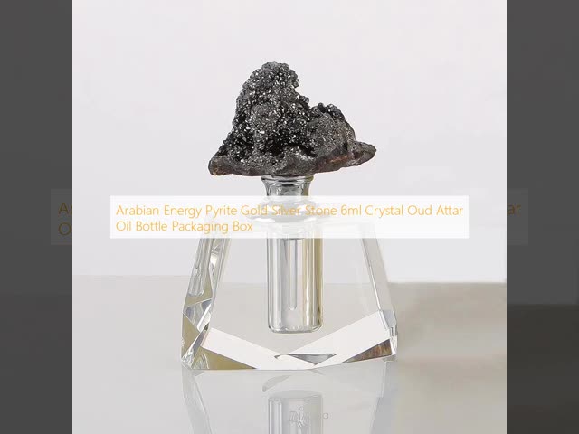 12ml Luxury Natural Agate Stone Crystal Druse Empty Crystal Perfume Oil Bottle 