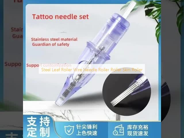 Steel Leaf Wire Needle Roller Skin Roller 0.25mm 0.12mm