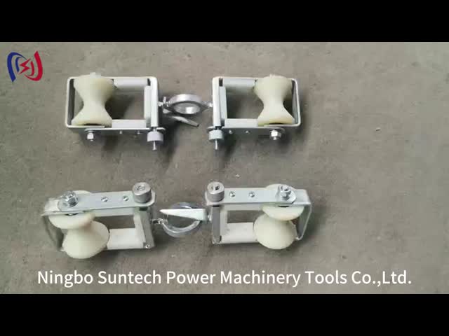 Exchanging Overhead Grounding Wire Opgw Stringing Double Sheave Block