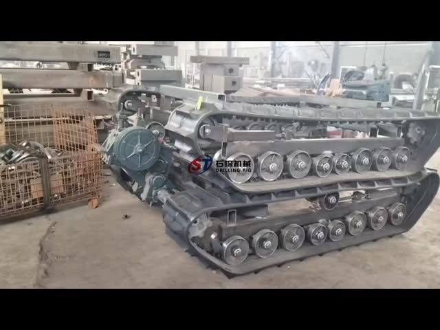3 MT Industry Drilling Rigs' Crawler Track Undercarriage With Diesel Engine