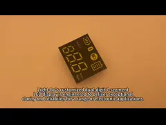 China 3 Digits LED 7 Segment Display  Dual Line 120mcd 20mA For Instrument Panel supplier
