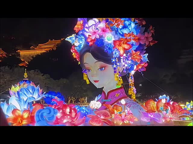 Flower Fairy Chinese Traditional Lantern for Festival Exhibition
