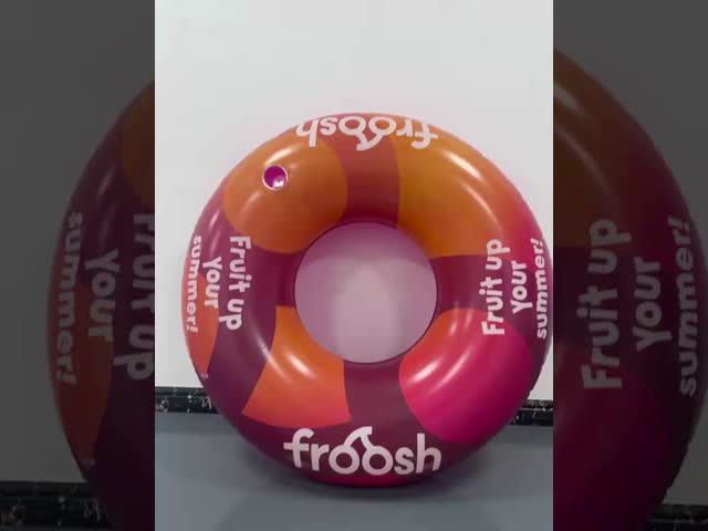 120-Centimeter Giant Donut Inflatable Toy Swimming Ring Outdoor Summer Beach Round Floating Ring