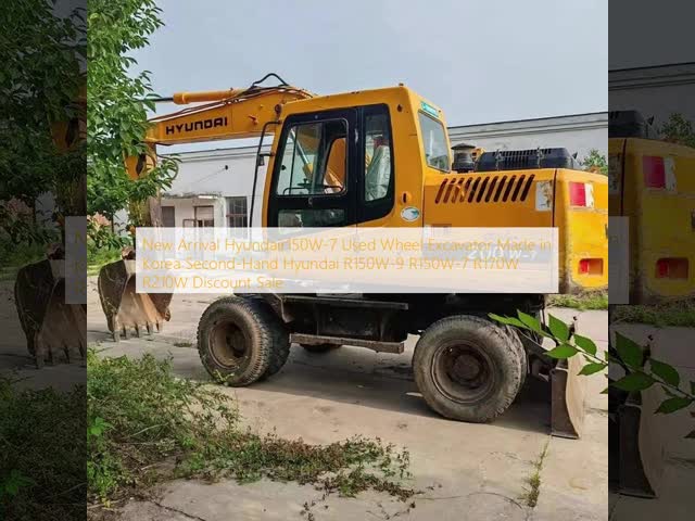 New Arrival Hyundair150W-7 Used Wheel Excavator Made in Korea Second-Hand Hyundai R150W-9 R150W-7 R170W R210W Discount Sale