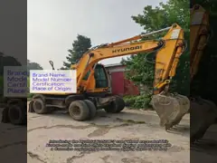 New Arrival Hyundair150W-7 Used Wheel Excavator Made in Korea Second-Hand Hyundai R150W-9 R150W-7 R170W R210W Discount Sale