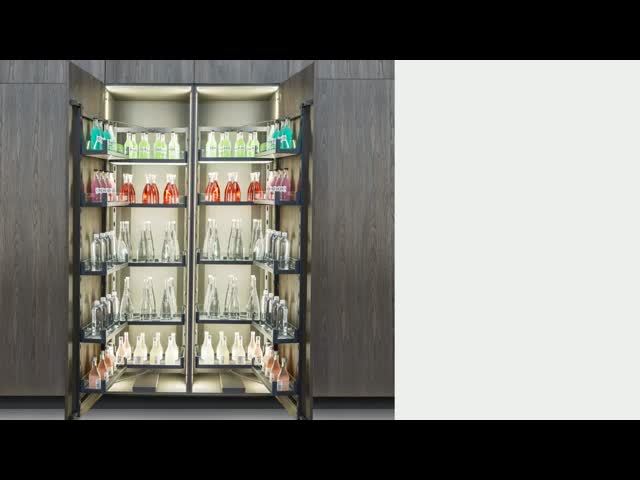 Pull Out Pantry Wire Tall Unit Sliding Kitchen Drawer Baskets 6 Tiers