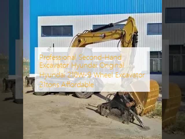 Professional Second-Hand Excavator Hyundai Original Hyundai 210W-9 Wheel Excavator 21tons Affordable