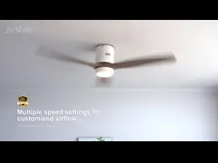 China ROHS 52 Inch White Low Noise Large Airflow Ceiling Fan Led Six Speeds Remote Control supplier