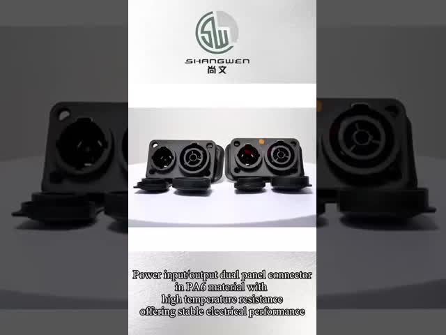 Ip65 Electrical Waterproof Power Connector Female Chassis Connector