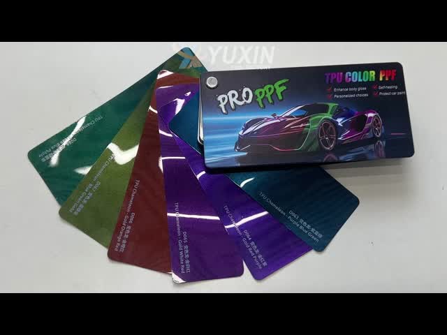 Manufacturer TPU Sky Blue Color Changing Film Strong Stretch Paint Protection Film