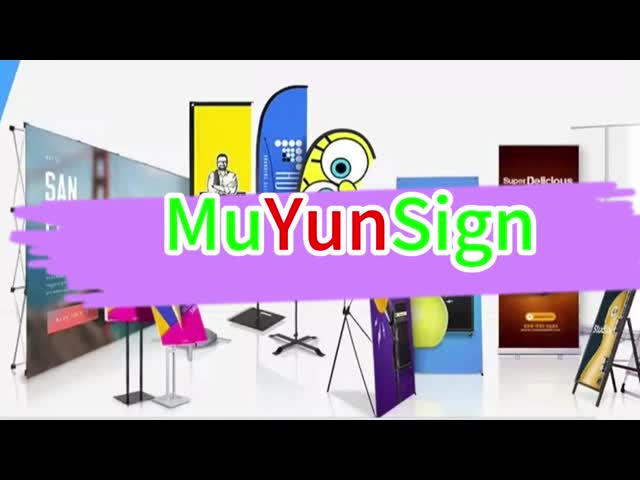 Aluminum Alloy Outdoor X Banner Stand for Advertising Display