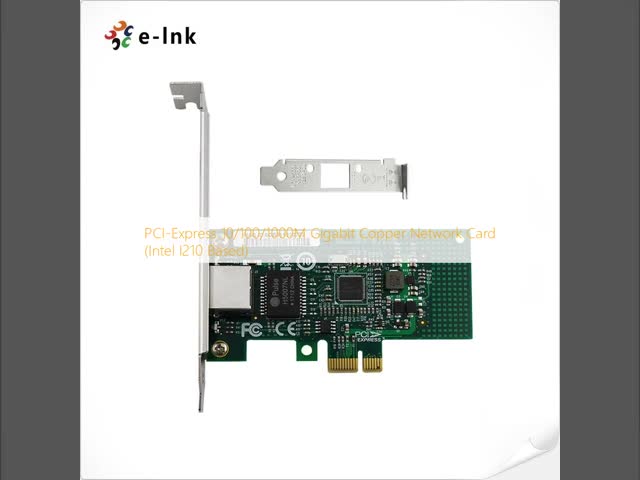 PCI-Express 10/100/1000M Gigabit Copper Network Card (Intel I210 Based)