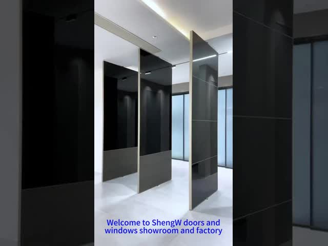 Soundproof Hinged Aluminum Sliding Glass Door Indoor Aluminum Double Doors