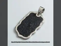 China Stylish Black Titanium Alloy Couple Rings Set Two Color Embellished With Zircon unique texture design supplier