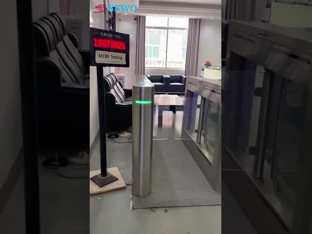 Indoor/Outdoor Access Control Security Turnstile Gate with Card Reader and RS232/485 Communication Featuring Esd Protection