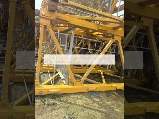 Fast and Stable Zoomlion W450 Tower Crane for Large Construction Projects