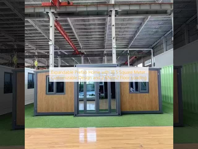 Expandable Prefab Home with 18.5 Square Meter Customizable Design and 2 KN/m2 Floor Loading