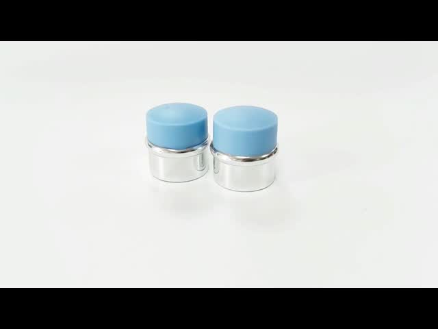 Blue And Silvery Electrified Aluminum Perfume Cap 20.8mm Caliber